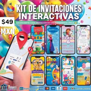 KIT INVITACIONES INTERACTIVAS