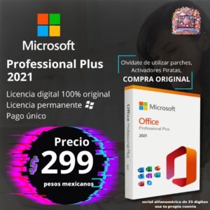 Licencia de office 2021 Permanente
